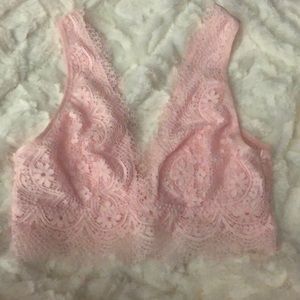 Victoria’s Secret Lace Bralette Light Pink Small
